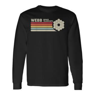 James Webb Space Telescope Retro Jwst Webb Telescope Men Women Long Sleeve T-Shirt T-shirt Graphic Print - Thegiftio UK