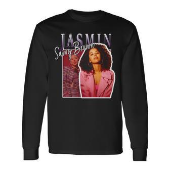 Jasmin Savoy Brown 90’S Yellowjackets Long Sleeve T-Shirt T-Shirt | Mazezy