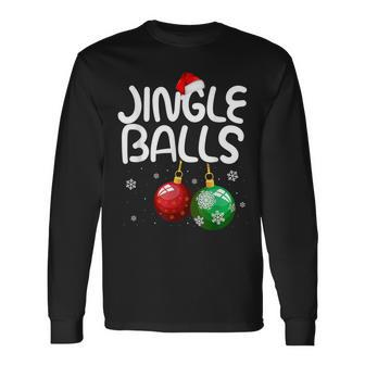 Jingle Balls Christmas Funny Matching Couple Chestnuts V3 Men Women Long Sleeve T-shirt Graphic Print Unisex - Seseable
