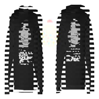 Jingle Bell Rock Funny Christmas Xmas Santa Men Women Long Sleeve T-shirt Graphic Print Unisex - Seseable