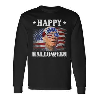 Joe Biden Happy Halloween Confused 4Th Of July 2022 Long Sleeve T-Shirt T-Shirt | Mazezy