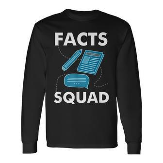 Journalist Facts Squad Journalism Long Sleeve T-Shirt | Mazezy