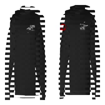 Judo-Sport Langarmshirts Schwarz mit Rotem Logo, Kampfsport Bekleidung - Seseable