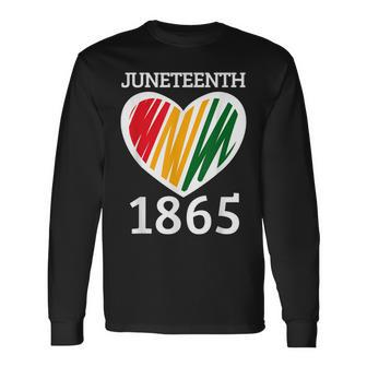 Junenth 1865 African American Freedom Day Long Sleeve T-Shirt T-Shirt | Mazezy