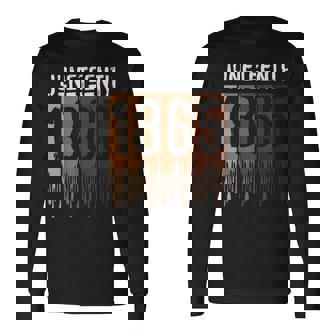 Junenth June 19Th 1865 Freedom Day Melanin Long Sleeve T-Shirt T-Shirt | Mazezy