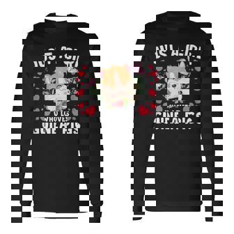 Just A Girl Who Loves Guinea Pigs Cute Guinea Pig Long Sleeve T-Shirt T-Shirt | Mazezy