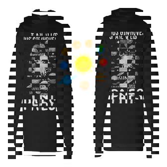 Just A Girl Who Loves Planets Astronomy Space Planets Long Sleeve T-Shirt T-Shirt | Mazezy