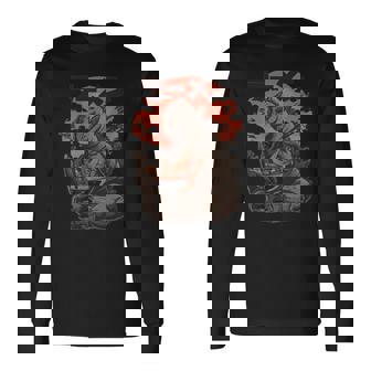 Kaijus Ramen Men Women Long Sleeve T-Shirt T-shirt Graphic Print - Thegiftio