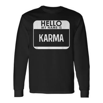 Karma Costume Easy Halloween Outfit Long Sleeve T-Shirt T-Shirt | Mazezy