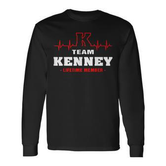 Kenney Surname Family Name Team Kenney Lifetime Member Men Women Long Sleeve T-shirt Graphic Print Unisex - Seseable
