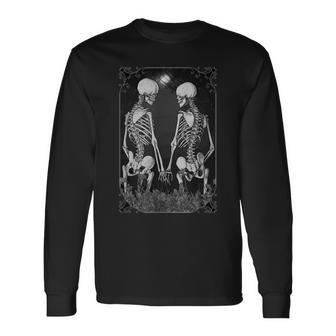 The Kissing Lovers Tarot Halloween Men Women Long Sleeve T-Shirt T-shirt Graphic Print - Thegiftio UK