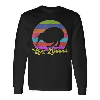Kiwi Bird Gift Idea New Zealand Men Women Long Sleeve T-shirt Graphic Print Unisex - Seseable