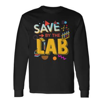 Lab Week 2023 Saved By The Lab Retro Medical Laboratory Tech Long Sleeve T-Shirt T-Shirt | Mazezy