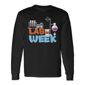 Lab Week Medical Laboratory Science Lab Scientist Long Sleeve T-Shirt T-Shirt | Mazezy