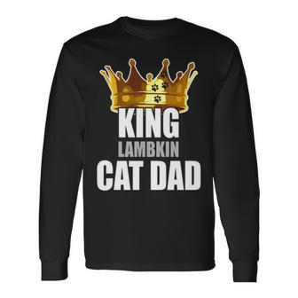 Lambkin Cat Dad Long Sleeve T-Shirt T-Shirt | Mazezy