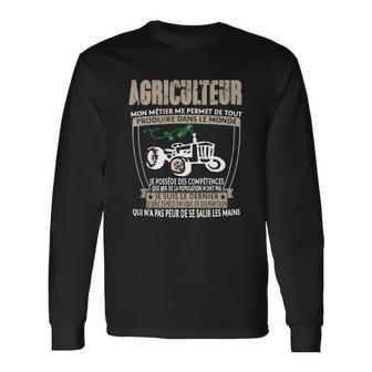 Landwirt Stolz Langarmshirts, Traktor Motiv mit Französischem Spruch - Seseable