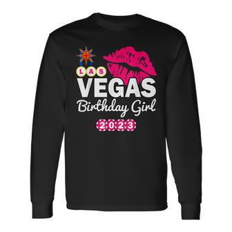 Las Vegas Girls Trip 2023 Cruise Trip Matching Birthday Girl Long Sleeve T-Shirt T-Shirt | Mazezy