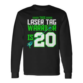This Laser Tag Warrior Is 20 Gaming Birthday Party Long Sleeve T-Shirt T-Shirt | Mazezy