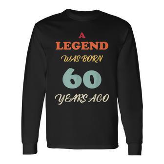 A Legend Was Born Jahrestag Vintage Farben Langarmshirts - Seseable