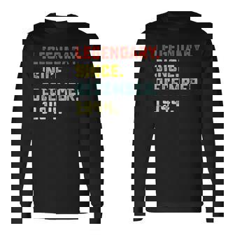 Legendary Since December 1944 Birthday For 75 Yrs Old Long Sleeve T-Shirt | Mazezy