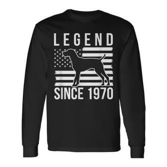 Legende Seit 1970 Deutscher Kurzhaarzeiger Jagdhund Langarmshirts - Seseable