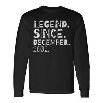 Legende Seit Dezember 2002 Geburtstagsfeier Männer Frauen Langarmshirts - Seseable