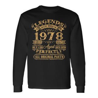 Legenden 1978 Jahrgang, Herren Langarmshirts zum 45. Geburtstag - Seseable