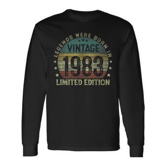 Legenden 1983 Geburtstag Herren Langarmshirts, 40. Jubiläum Design - Seseable