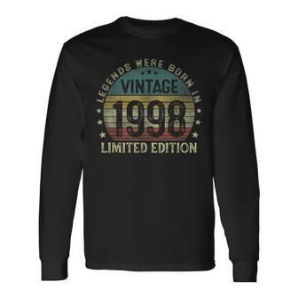 Legenden 1998 Geboren Langarmshirts, 25. Geburtstagsfeier Idee - Seseable