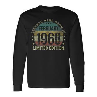 Legenden Februar 1968 Langarmshirts, 55. Geburtstagsgeschenk Mann - Seseable