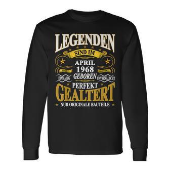 Legenden Sind Im April 1968 Geboren 55 Geburtstag Lustig V2 Langarmshirts - Seseable