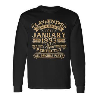 Legenden Wurden Im Januar 1953 Geschenk 70 Geburtstag Mann V3 Langarmshirts - Seseable