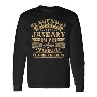 Legenden Wurden Im Januar 1978 Geschenk 45 Geburtstag Mann V3 Langarmshirts - Seseable