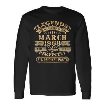 Legenden Wurden Im März 1968 Geschenk 55 Geburtstag Mann V7 Langarmshirts - Seseable