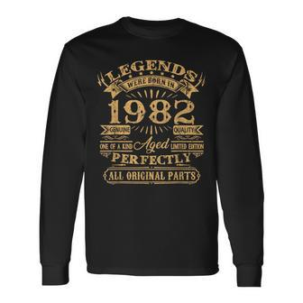 Legends Were Born In 1982 40 Years Old 40Th Birthday Long Sleeve T-Shirt T-Shirt | Mazezy