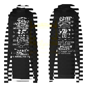 Legends Were Born In May 1983 40 Year Old Birthday Long Sleeve T-Shirt | Mazezy