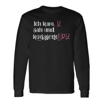 Lehrer Lehrerin Spruch Schule Beruf Schüler Langarmshirts - Seseable