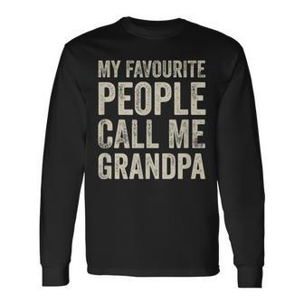 Lieblingsmensch Opa Langarmshirts, My Favourite People Call Me Grandpa - Seseable