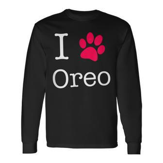 Life Ist Better With Oreo Cat Name Long Sleeve T-Shirt - Seseable