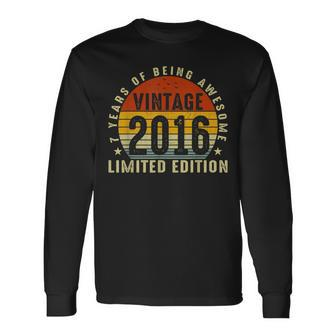 Limitierte Auflage 2016 7 Years Of Being Awesome 7 Geburtstag Langarmshirts - Seseable