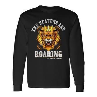 Lion Christian Quote Religious Saying Bible Verse Long Sleeve T-Shirt - Seseable