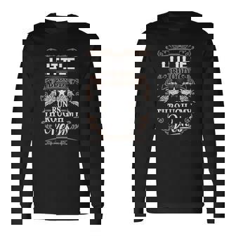 Little Name Little Blood Runs Through My Long Sleeve T-Shirt - Seseable