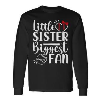 Little Sister Biggest Fun Toddler Girls Lil Long Sleeve T-Shirt - Seseable