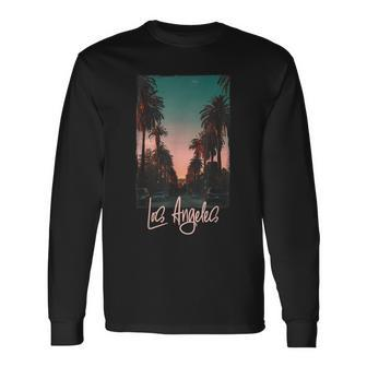 Los Angeles La Los Angeles La Long Sleeve T-Shirt T-Shirt | Mazezy