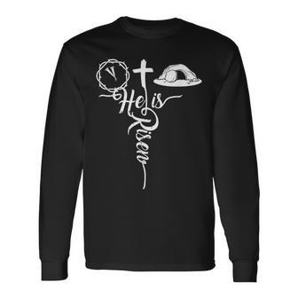 A Lot Can Happen In 3 Days He Is Risen Easter Day Christians Long Sleeve T-Shirt | Mazezy