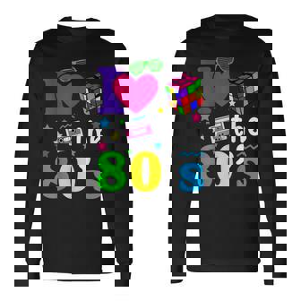 I Love The 80S Halloween This Is My 80S Costume Party Long Sleeve T-Shirt - Seseable