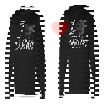 I Love Heart Donna Name Long Sleeve T-Shirt | Seseable UK