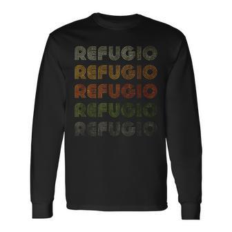 Love Heart Refugio GrungeVintage-Stil Schwarz Refugio Langarmshirts - Seseable