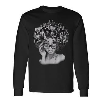 I Love My Roots Back Powerful History Month Pride Dna V5 Long Sleeve T-Shirt - Seseable
