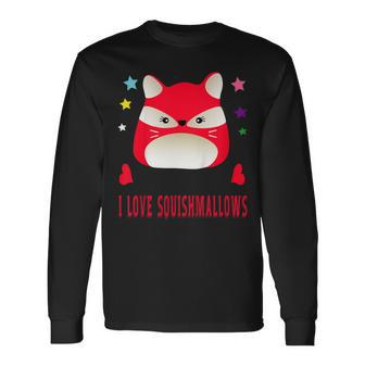 I Love Squishmallows Red Fox Birthday Squishy Shirt Long Sleeve T-Shirt T-Shirt | Mazezy